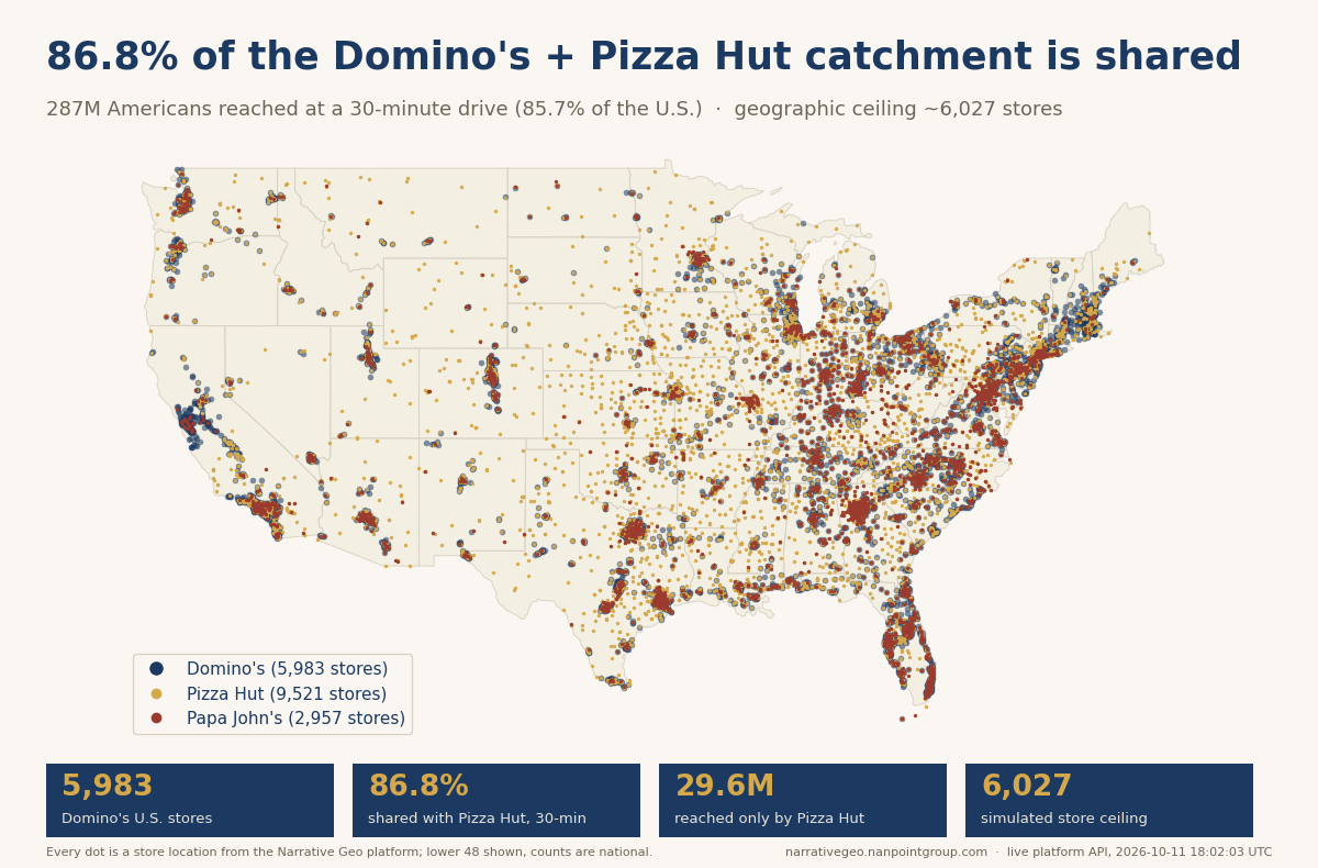 Domino's is running out of map